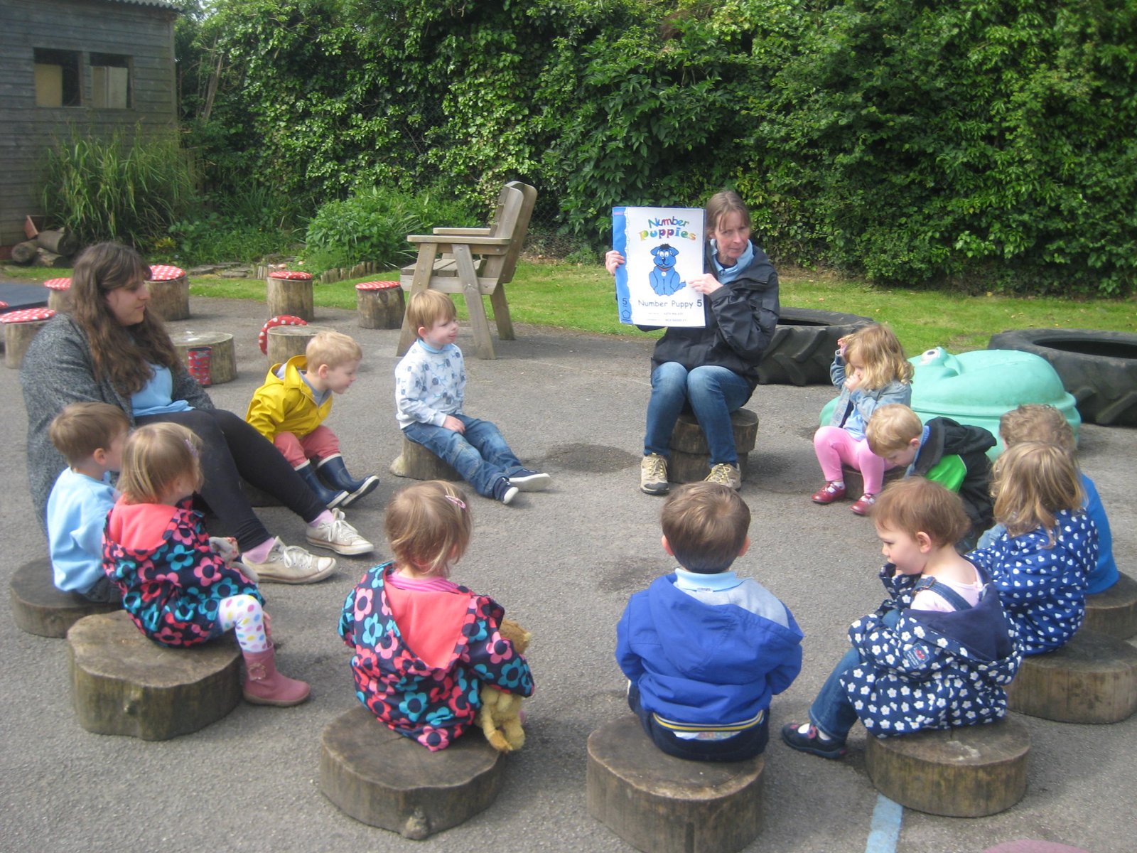 Junior room circle time.