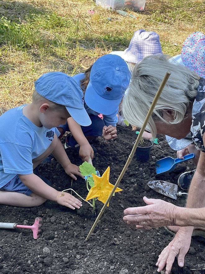 Downside Nursery - community link with Tozer seeds, Cobham